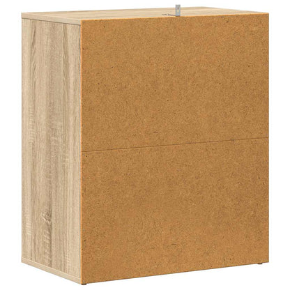 808939 vidaXL Shoe Cabinet Sonoma Oak 60x35x70 cm Engineered Wood