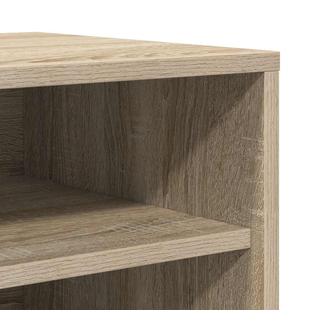 808939 vidaXL Shoe Cabinet Sonoma Oak 60x35x70 cm Engineered Wood
