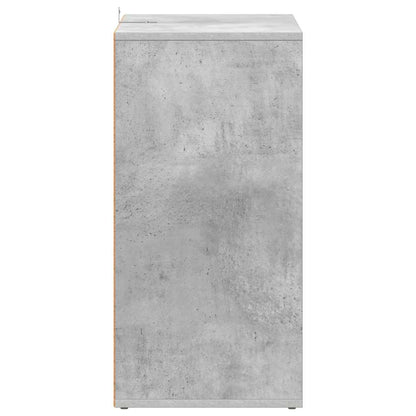 808940 vidaXL Shoe Cabinet Concrete Grey 60x35x70 cm Engineered Wood