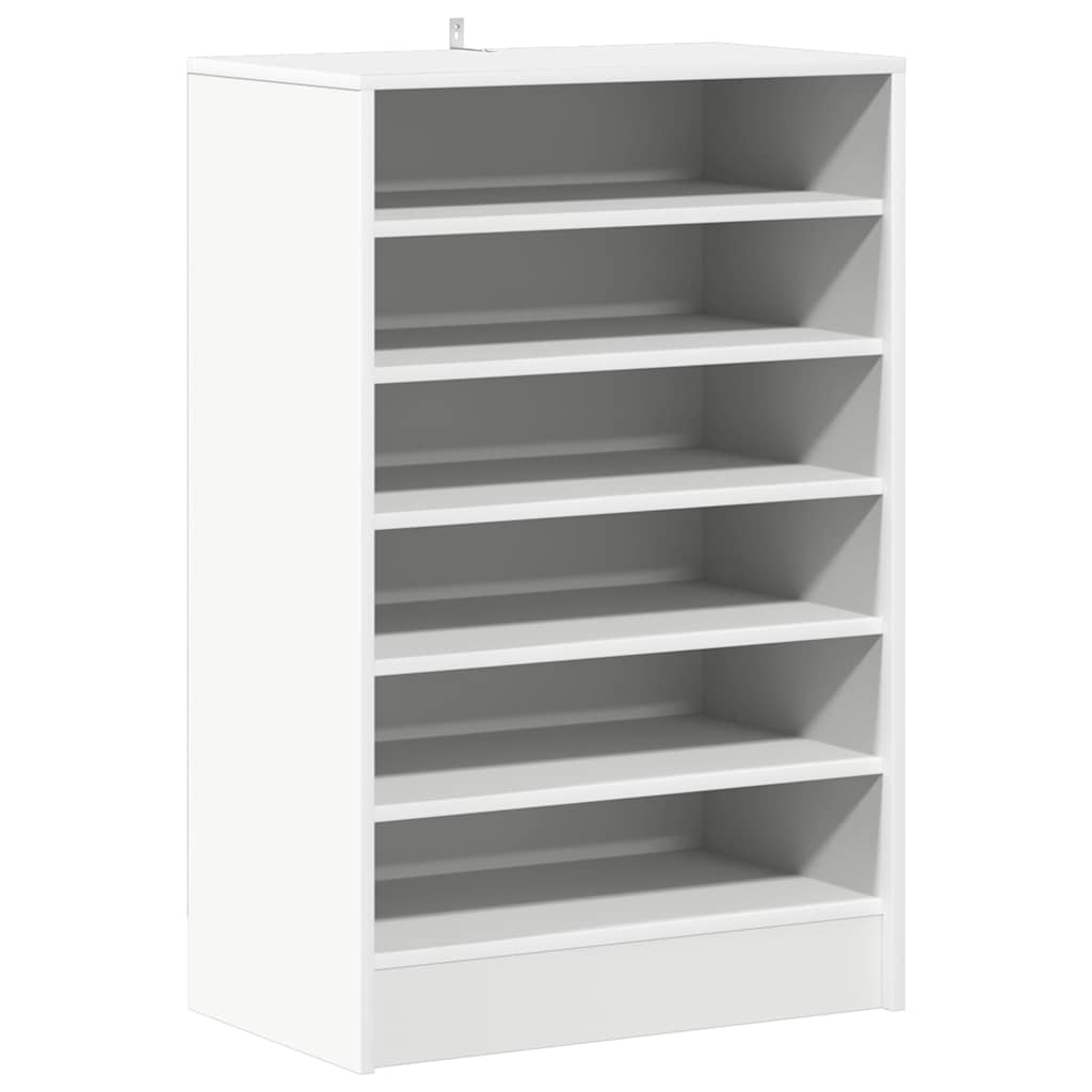 808945 vidaXL Shoe Cabinet White 60x35x92 cm Engineered Wood