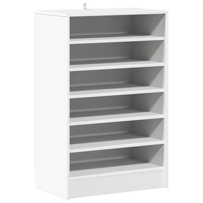808945 vidaXL Shoe Cabinet White 60x35x92 cm Engineered Wood