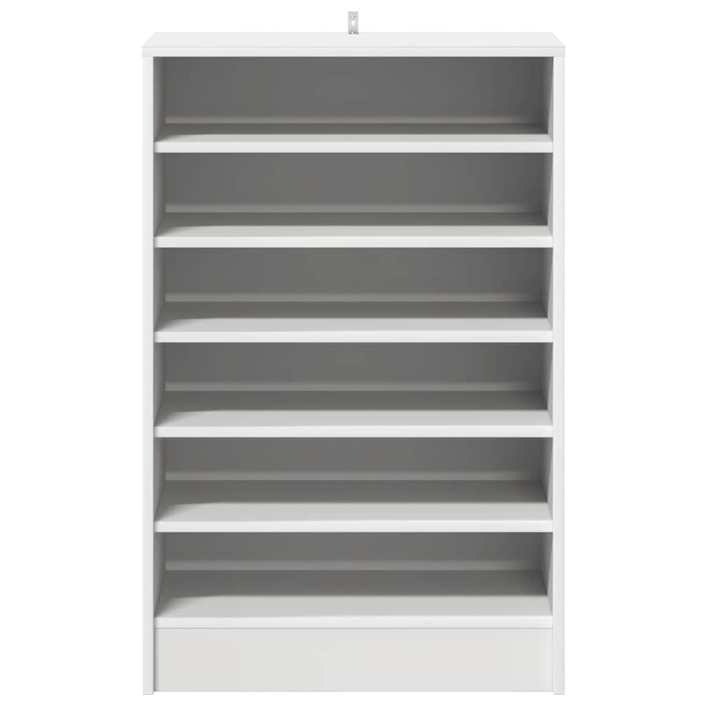 808945 vidaXL Shoe Cabinet White 60x35x92 cm Engineered Wood