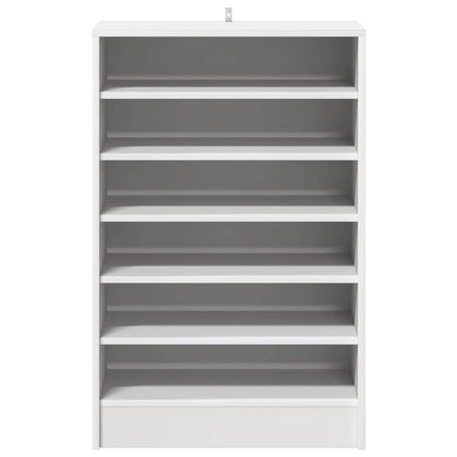 808945 vidaXL Shoe Cabinet White 60x35x92 cm Engineered Wood
