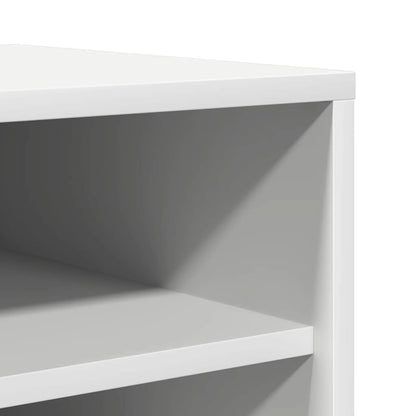 808945 vidaXL Shoe Cabinet White 60x35x92 cm Engineered Wood