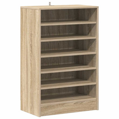 808948 vidaXL Shoe Cabinet Sonoma Oak 60x35x92 cm Engineered Wood
