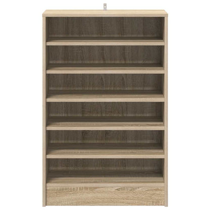 808948 vidaXL Shoe Cabinet Sonoma Oak 60x35x92 cm Engineered Wood