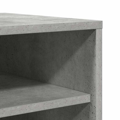 808949 vidaXL Shoe Cabinet Concrete Grey 60x35x92 cm Engineered Wood