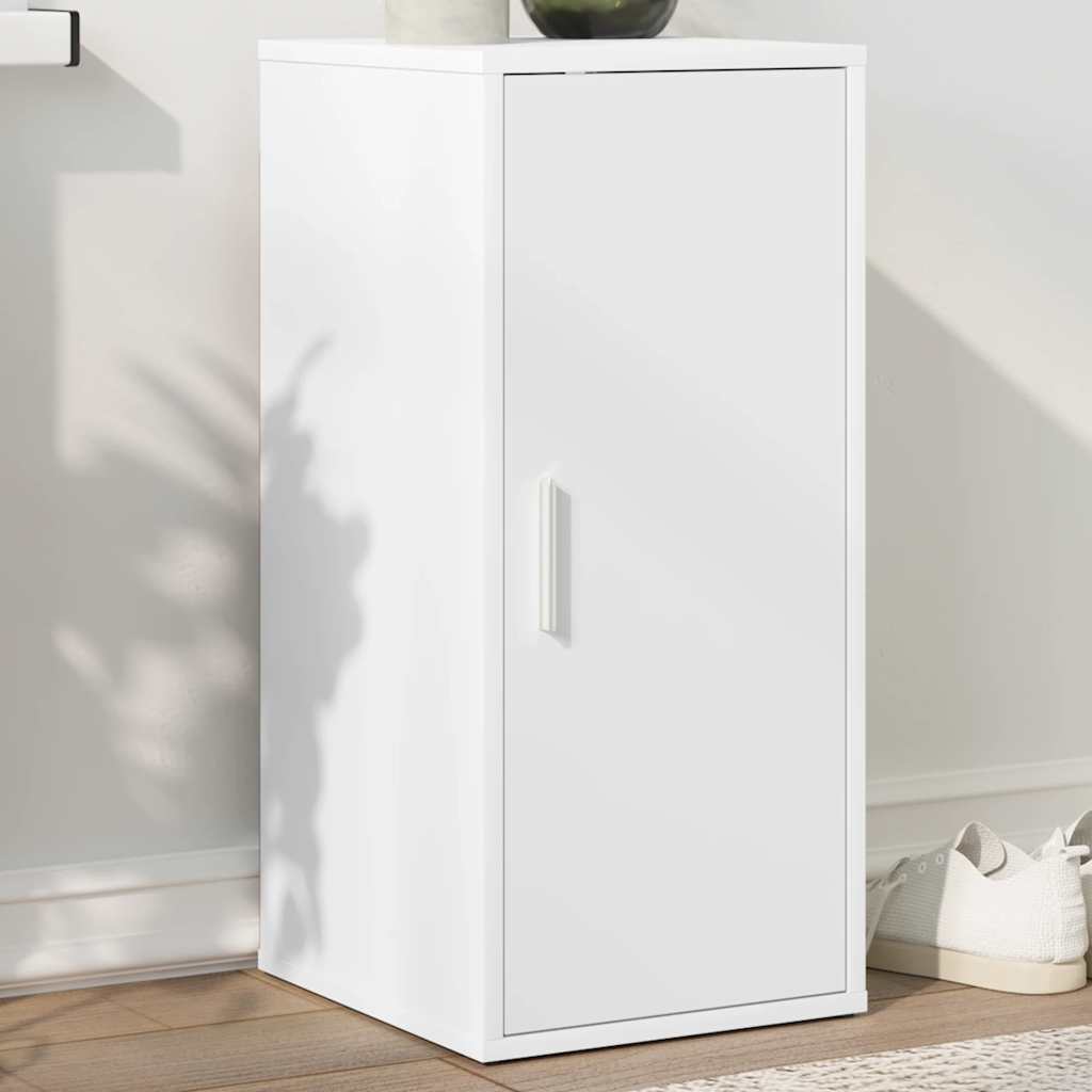 808954 vidaXL Shoe Cabinet White 32x35x70 cm Engineered Wood