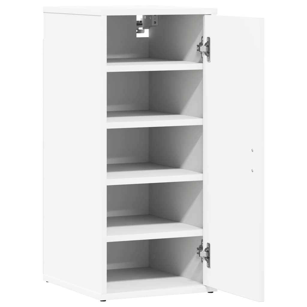 808954 vidaXL Shoe Cabinet White 32x35x70 cm Engineered Wood