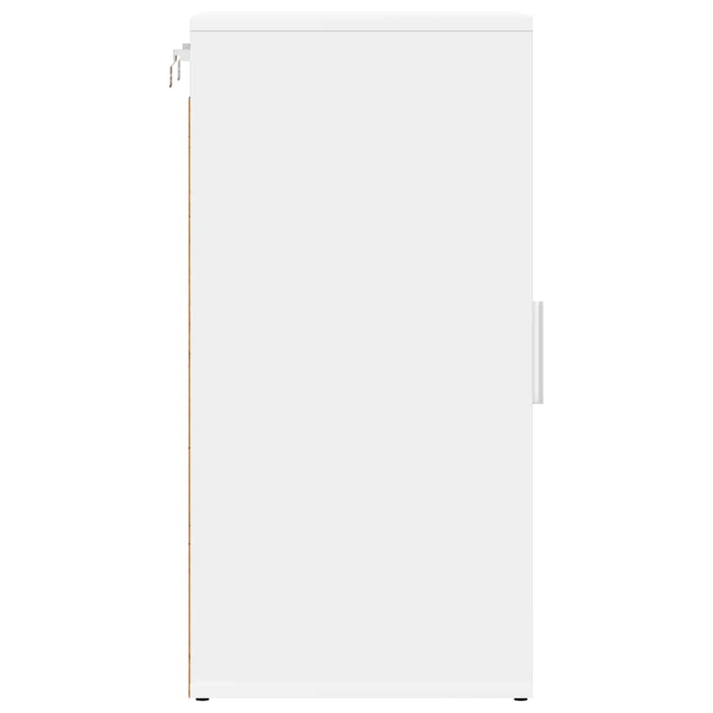 808954 vidaXL Shoe Cabinet White 32x35x70 cm Engineered Wood