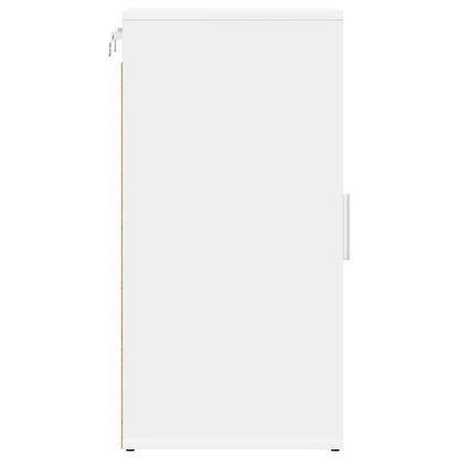 808954 vidaXL Shoe Cabinet White 32x35x70 cm Engineered Wood