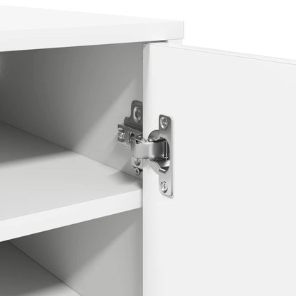 808954 vidaXL Shoe Cabinet White 32x35x70 cm Engineered Wood
