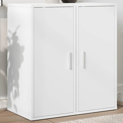808955 vidaXL Shoe Cabinets 2 pcs White 32x35x70 cm Engineered Wood