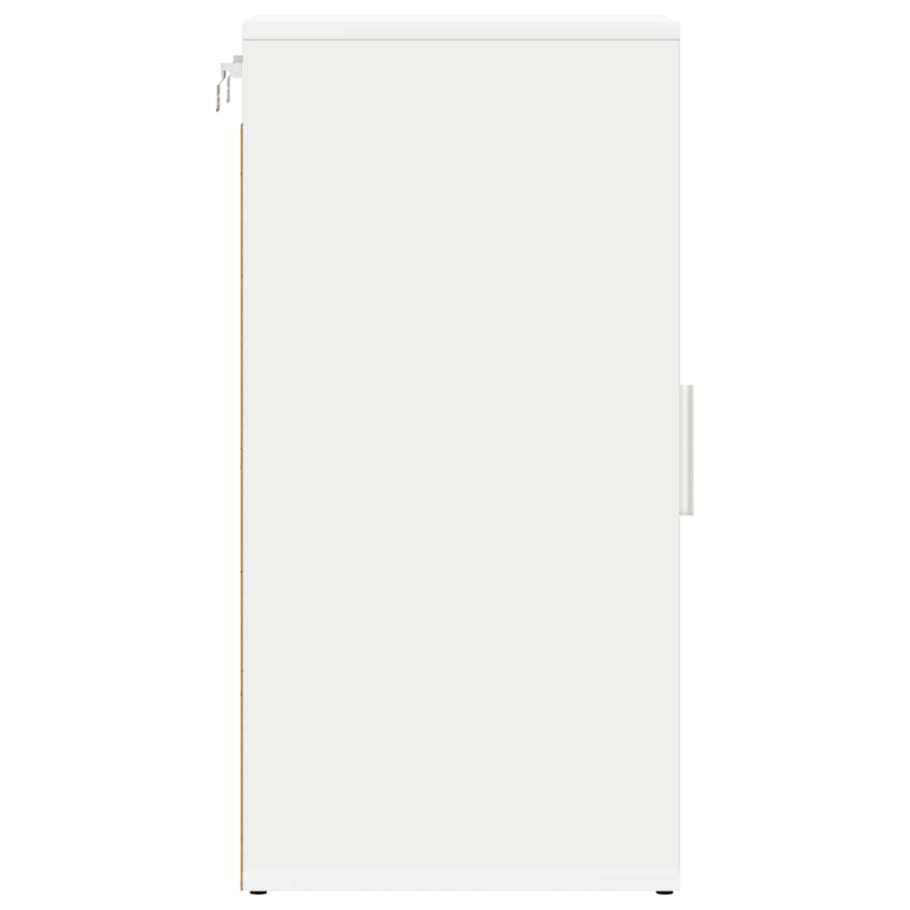 808955 vidaXL Shoe Cabinets 2 pcs White 32x35x70 cm Engineered Wood