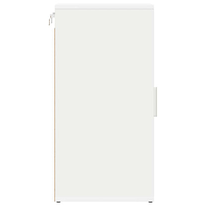 808955 vidaXL Shoe Cabinets 2 pcs White 32x35x70 cm Engineered Wood