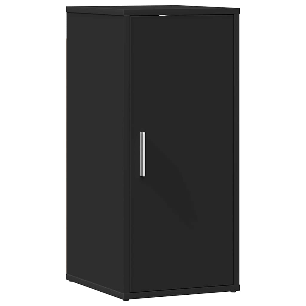 808956 vidaXL Shoe Cabinet Black 32x35x70 cm Engineered Wood