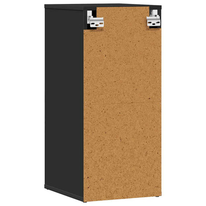808956 vidaXL Shoe Cabinet Black 32x35x70 cm Engineered Wood