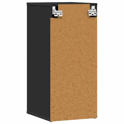 808957 vidaXL Shoe Cabinets 2 pcs Black 32x35x70 cm Engineered Wood