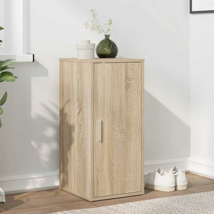 808960 vidaXL Shoe Cabinet Sonoma Oak 32x35x70 cm Engineered Wood