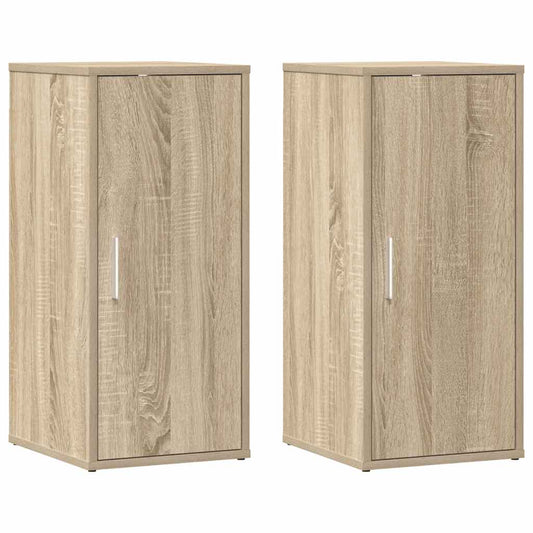 Shoe Cabinets 2 pcs Sonoma Oak 32x35x70 cm Engineered Wood