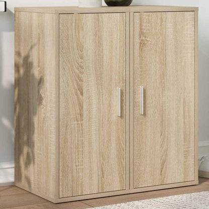 808961 vidaXL Shoe Cabinets 2 pcs Sonoma Oak 32x35x70 cm Engineered Wood