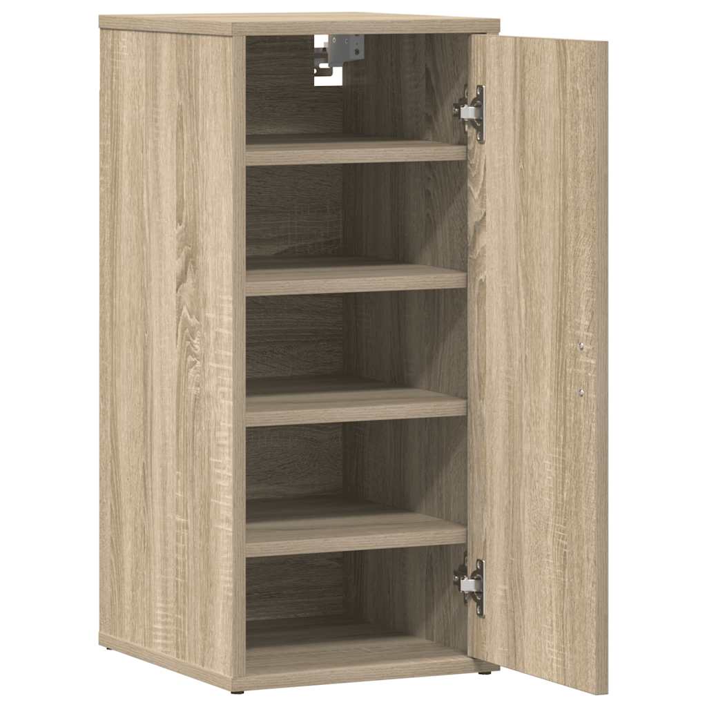 808961 vidaXL Shoe Cabinets 2 pcs Sonoma Oak 32x35x70 cm Engineered Wood