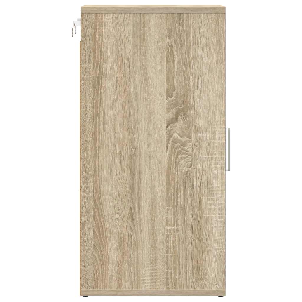 808961 vidaXL Shoe Cabinets 2 pcs Sonoma Oak 32x35x70 cm Engineered Wood