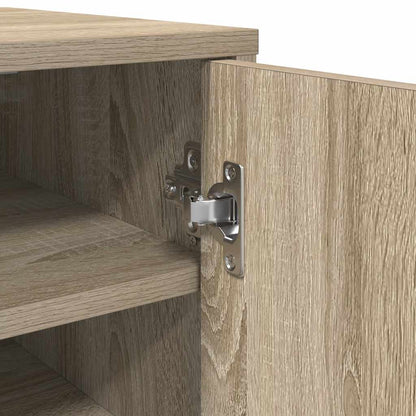 808961 vidaXL Shoe Cabinets 2 pcs Sonoma Oak 32x35x70 cm Engineered Wood