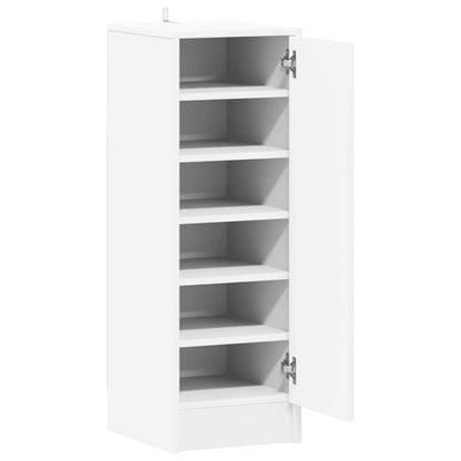 808972 vidaXL Shoe Cabinet White 32x35x92 cm Engineered Wood