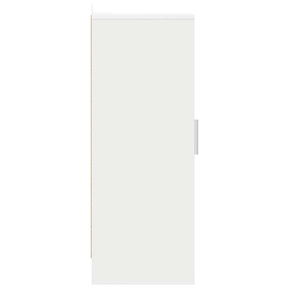 808972 vidaXL Shoe Cabinet White 32x35x92 cm Engineered Wood