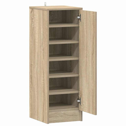 808975 vidaXL Shoe Cabinet Sonoma Oak 32x35x92 cm Engineered Wood