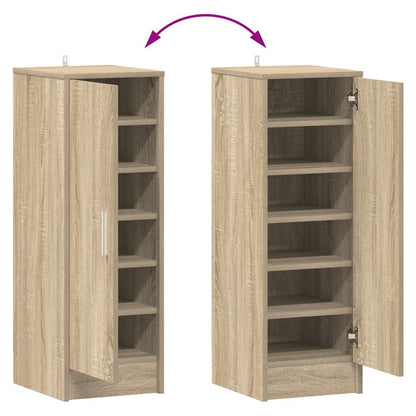 808975 vidaXL Shoe Cabinet Sonoma Oak 32x35x92 cm Engineered Wood