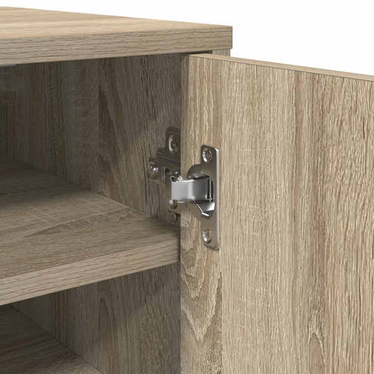 808975 vidaXL Shoe Cabinet Sonoma Oak 32x35x92 cm Engineered Wood