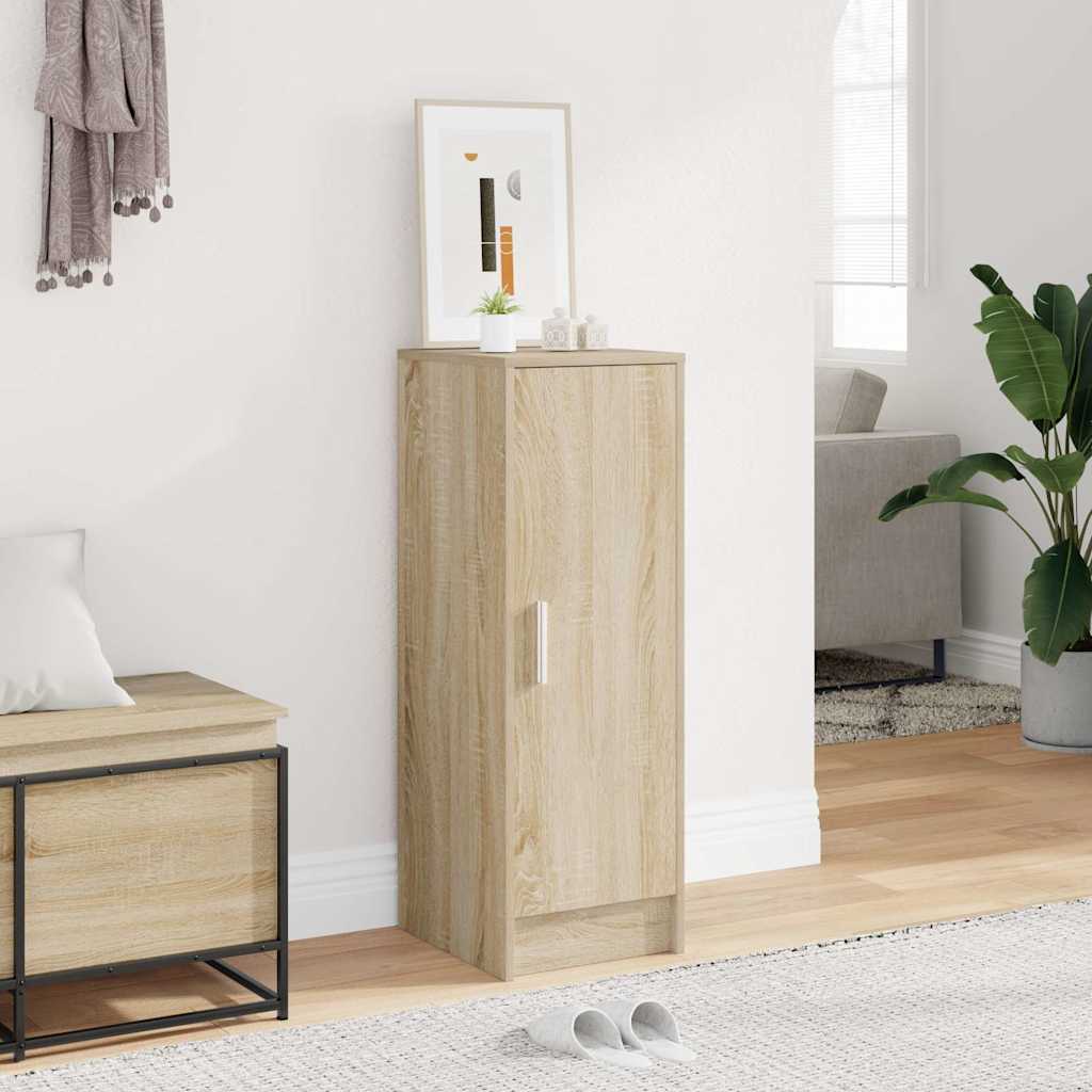 808975 vidaXL Shoe Cabinet Sonoma Oak 32x35x92 cm Engineered Wood
