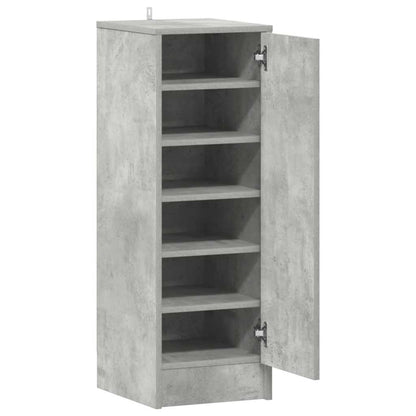 808976 vidaXL Shoe Cabinet Concrete Grey 32x35x92 cm Engineered Wood