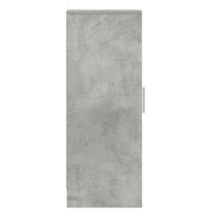 808976 vidaXL Shoe Cabinet Concrete Grey 32x35x92 cm Engineered Wood