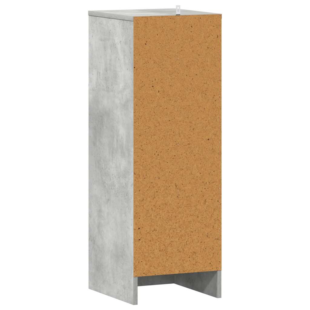 808976 vidaXL Shoe Cabinet Concrete Grey 32x35x92 cm Engineered Wood