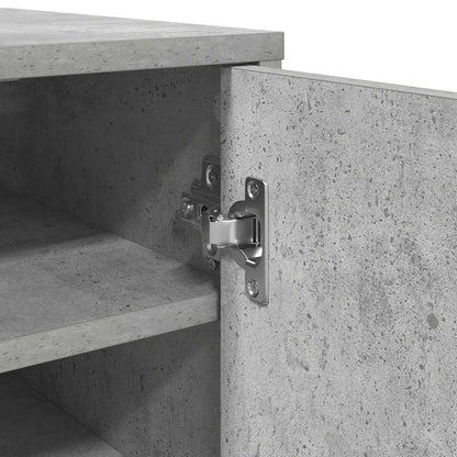 808976 vidaXL Shoe Cabinet Concrete Grey 32x35x92 cm Engineered Wood