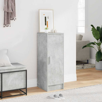808976 vidaXL Shoe Cabinet Concrete Grey 32x35x92 cm Engineered Wood
