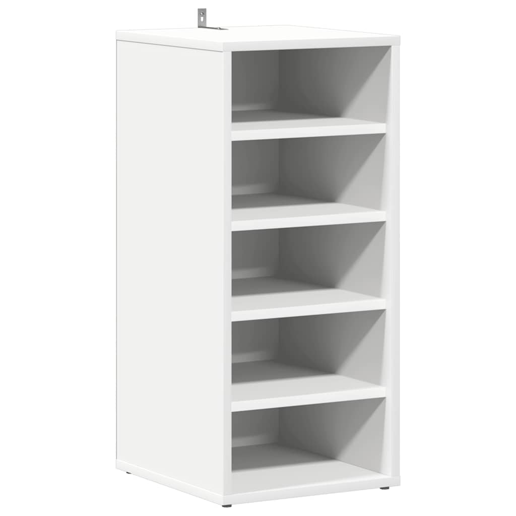 808981 vidaXL Shoe Cabinet White 31,5x35x70 cm Engineered Wood