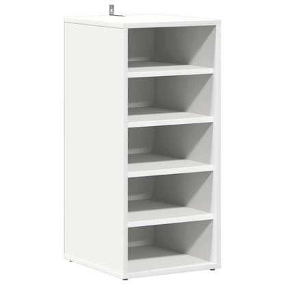 808981 vidaXL Shoe Cabinet White 31,5x35x70 cm Engineered Wood
