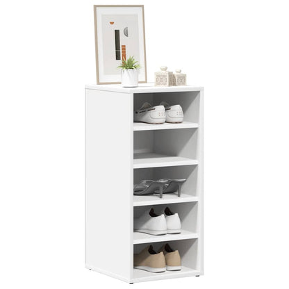 808981 vidaXL Shoe Cabinet White 31,5x35x70 cm Engineered Wood
