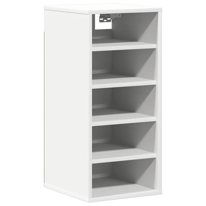 808981 vidaXL Shoe Cabinet White 31,5x35x70 cm Engineered Wood