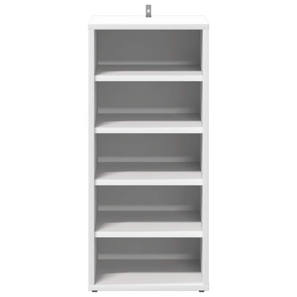 808981 vidaXL Shoe Cabinet White 31,5x35x70 cm Engineered Wood