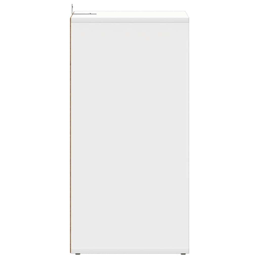 808981 vidaXL Shoe Cabinet White 31,5x35x70 cm Engineered Wood