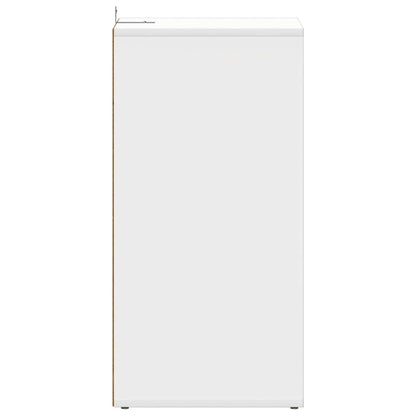 808981 vidaXL Shoe Cabinet White 31,5x35x70 cm Engineered Wood