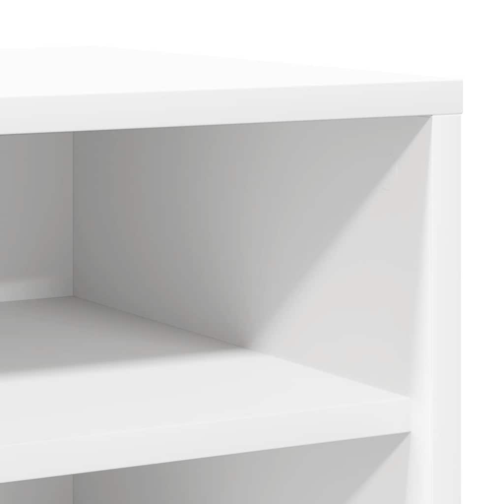 808981 vidaXL Shoe Cabinet White 31,5x35x70 cm Engineered Wood