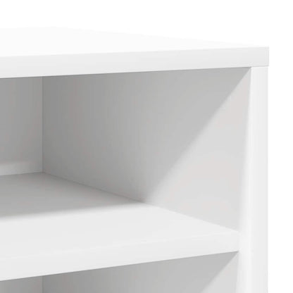 808981 vidaXL Shoe Cabinet White 31,5x35x70 cm Engineered Wood