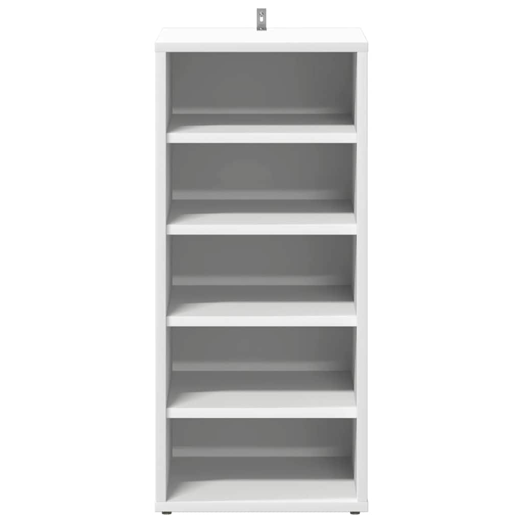 808982 vidaXL Shoe Cabinets 2 pcs White 31,5x35x70 cm Engineered Wood