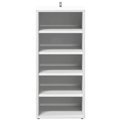 808982 vidaXL Shoe Cabinets 2 pcs White 31,5x35x70 cm Engineered Wood